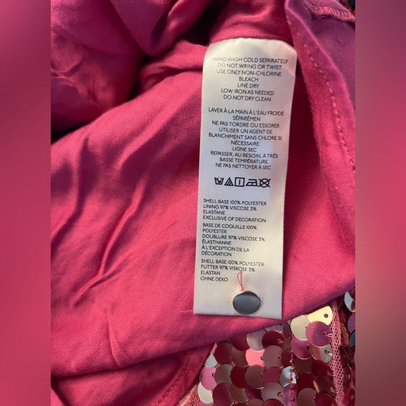 *New* Anthropologie Maeve Long-Sleeve Mock-Neck Sequin Mini Dress, Size Medium - Picture 8 of 8